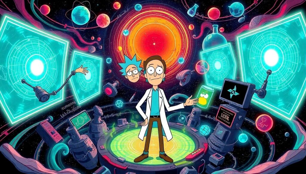 Смотреть онлайн бесплатно Рик и Морти - иллюстрация