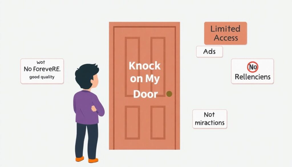 Смотреть онлайн бесплатно Постучись в мою дверь - иллюстрация