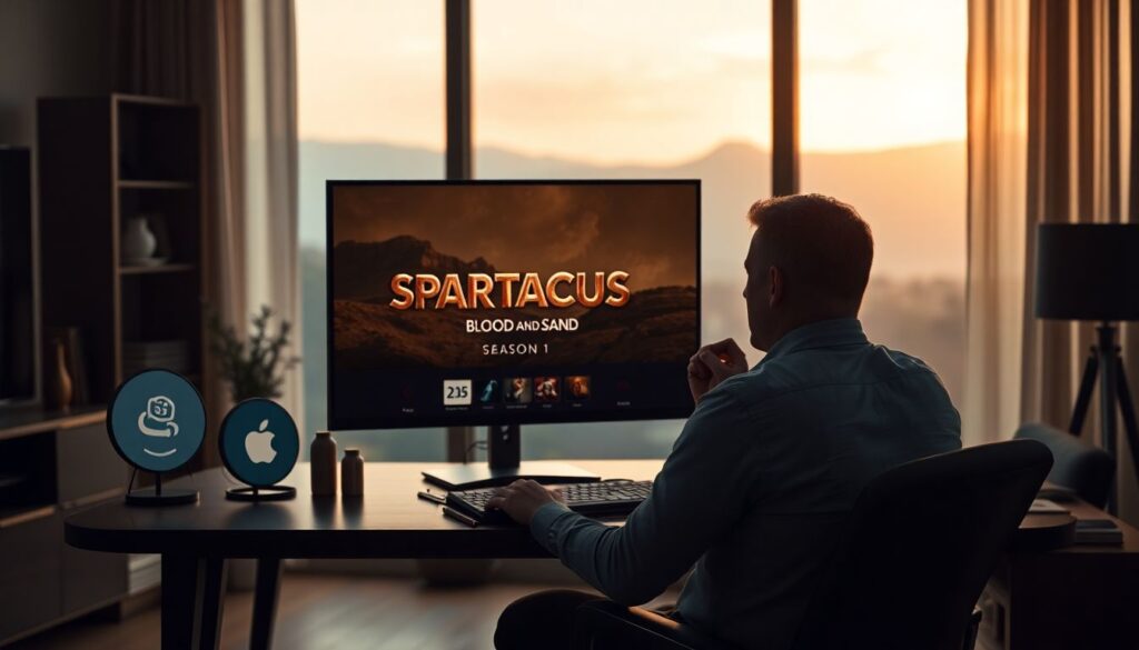 Смотреть онлайн бесплатно Спартак: Кровь и песок в хорошем качестве Смотреть онлайн бесплатно Спартак: Кровь и песок - иллюстрация