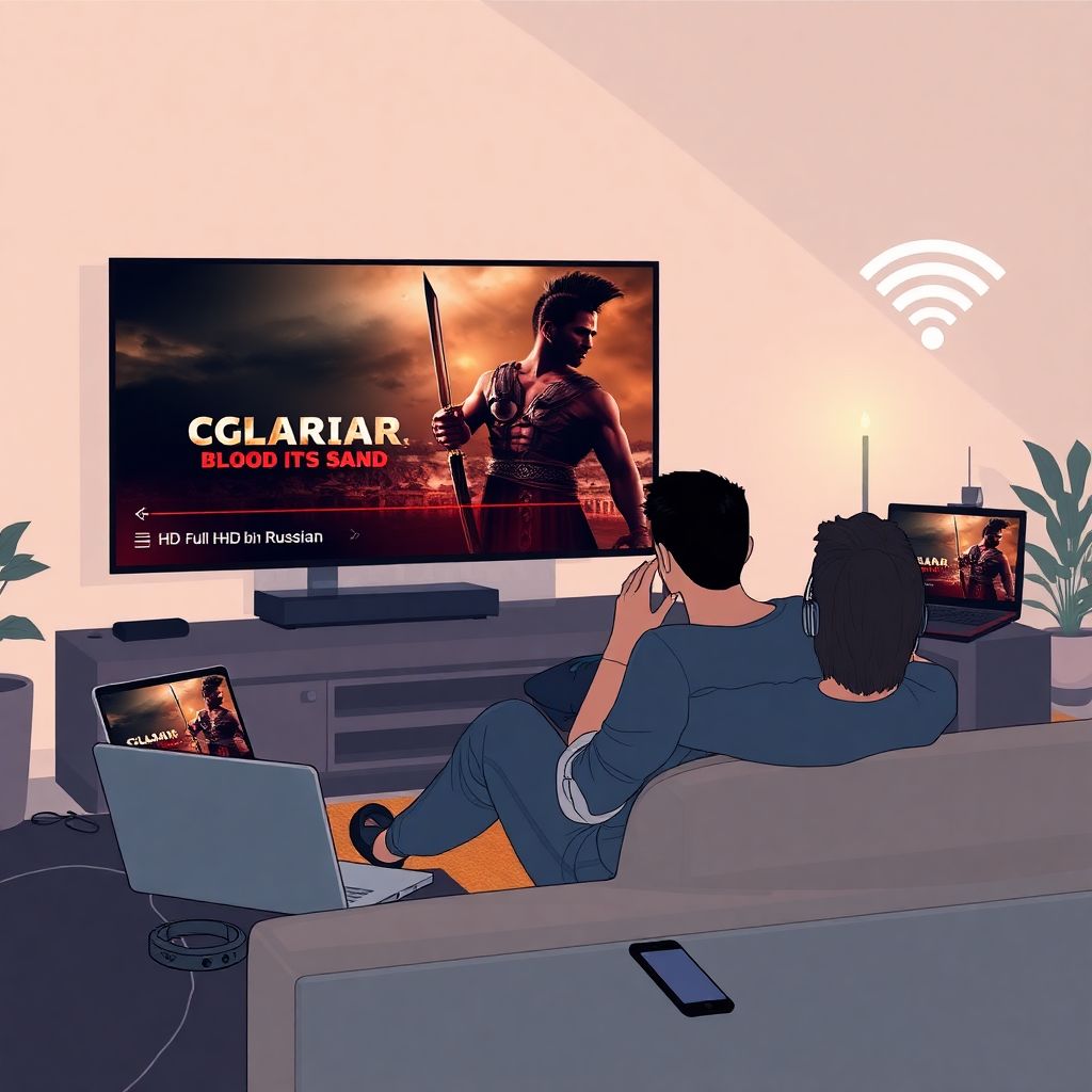 Смотреть онлайн бесплатно Спартак: Кровь и песок в хорошем качестве Смотреть онлайн бесплатно Спартак: Кровь и песок