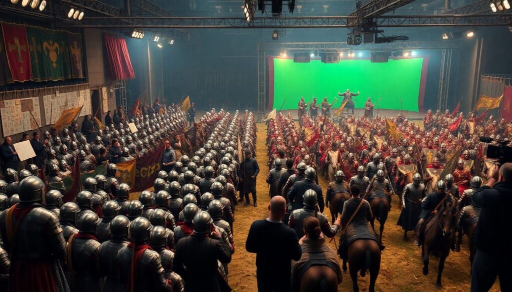 За кадром: как снимают масштабные батальные сцены в исторических и фэнтези-сериалах - иллюстрация