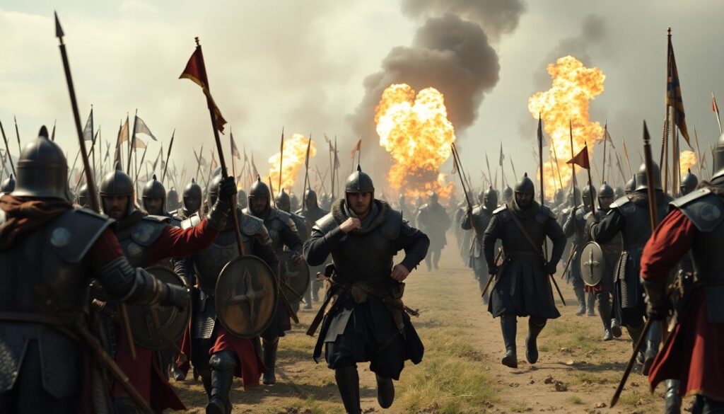 За кадром: как снимают масштабные батальные сцены в исторических и фэнтези-сериалах - иллюстрация